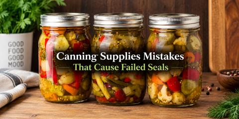Canning Supplies Mistakes That Cause Failed Seals