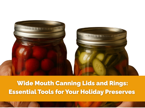 Wide Mouth Canning Lids and Rings: Essential Tools for Your Holiday Preserves – Denali Canning