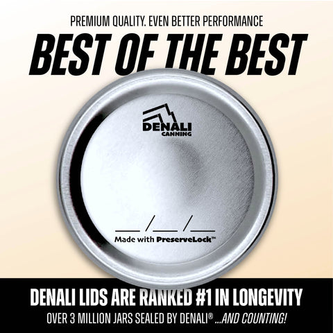 Case of 20 – Denali Lids – 12 Canning Lids Per Pack – Wide Mouth